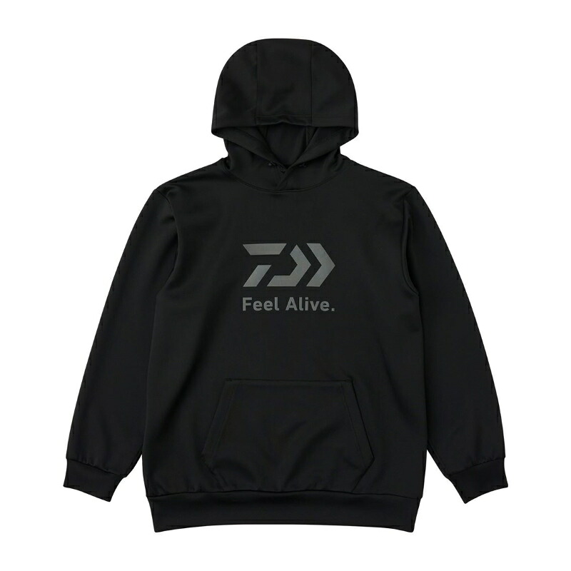 ダイワ　DE-8925 DANROTECHスウェットフーディー ブラック L【釣り　防寒ウェア　防寒着】