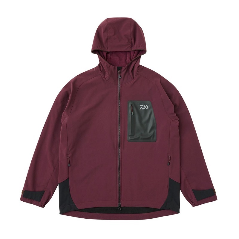 ダイワ DJ-9325 STORMFLEECE ウィンドブロックジャケット プラム M【釣り 防寒ウェア 防寒着】