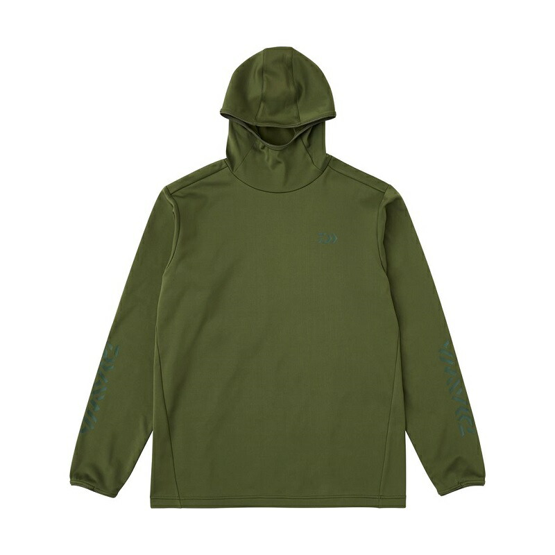 ダイワ　DE-9225 ストレッチシャツフーディー オリーブグリーン XL