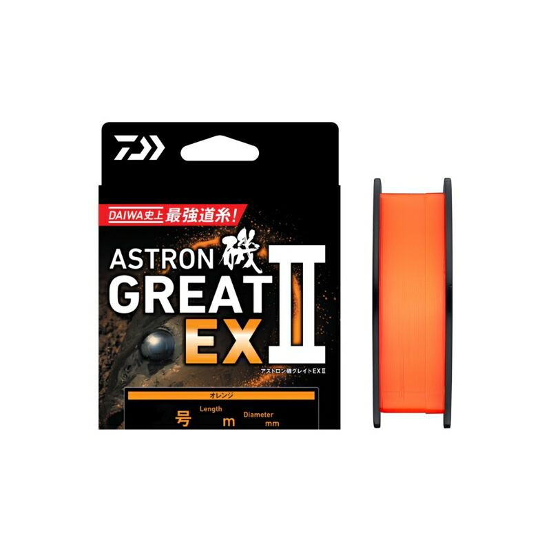 楽天市場】ダイワ アストロン磯グレイトEX2 オレンジ 1.35号-150m