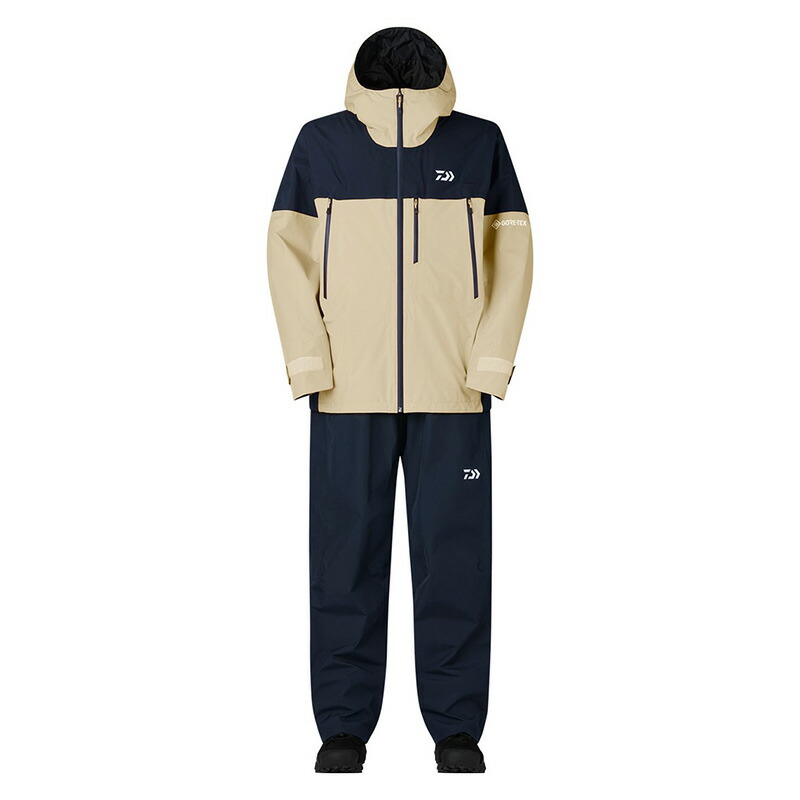 ダイワ DR-1926 GORE-TEX バーサタイルレインスーツ ネイビークリームベージュ XL