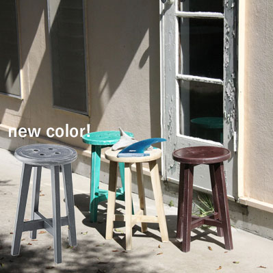 楽天市場】ブリキスツール Mサイズ 全3色 ブラック・シルバー