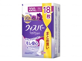 29日までクーポン配布中 ウイスパーうすさら安心特に多い時も安心 18枚 【ケース販売】｜ケアフーク