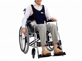 車椅子用ベルト 車いす関連品 フットマーク 通気性抜群 メッシュ素材 車いす用ワンタッチベルトキーパーエコ(メッシュ) おすすめ ワンタッチ 安心 介護 ラクラク むれにくい|ケアフーク