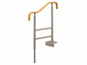 手摺り アロン化成 木調色つや 滑りにくい 受け支える 上がりかまち用手摺りS-650 おすすめ 安全性のある 介護 使い分かりやすい 助けになる
