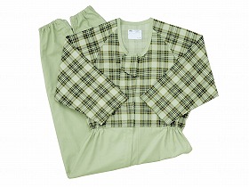 上下つづき服 大阪エンゼル 耐久性 メーカー直送品 コンビネーション(フルオープン)プッシュホック(オールS) S おすすめ 清潔 安心 介護 便利 使いやすい