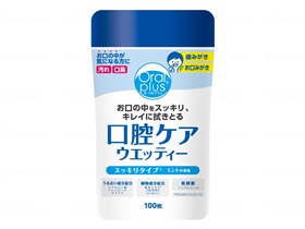 口腔ケア アサヒグループ食品 100枚 ミントの香り ノンアルコール 低刺激 ケース販売 オーラルプラス口腔ケアウェッティー 100枚【ケース販売】 おすすめ さわやか スッキリ 潤い 清潔 爽快 簡単|ケアフーク