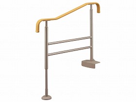 手摺り アロン化成 木調色つや 滑りにくい 受け支える 上がりかまち用手摺りS-950 おすすめ 安全性のある 介護 使い分かりやすい 助けになる