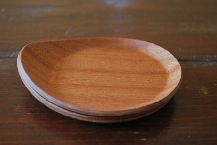 楽天市場】木製品 ラウンド トレイ 30センチ レッドマホガニー 木製