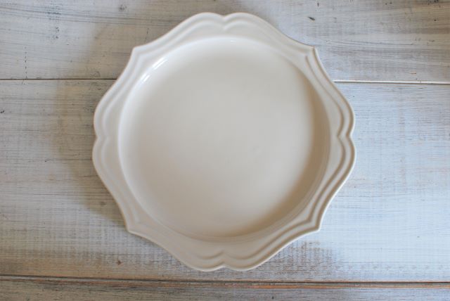 楽天市場】【fucca】リムプチドット 八角長プレート 27センチ ホワイト