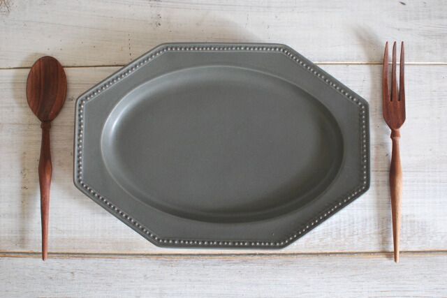 楽天市場】【fucca】リムプチドット 八角長プレート 27センチ ホワイト