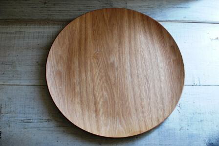 楽天市場】木製品 ラウンド トレイ 30センチ レッドマホガニー 木製