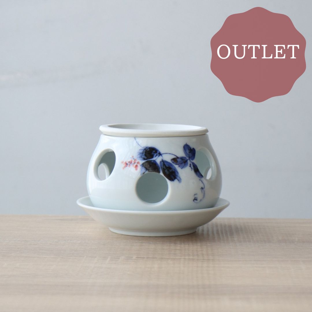 有田焼　香炉 香炉 有田焼 白磁 静海波の通販 - お香専門店香源