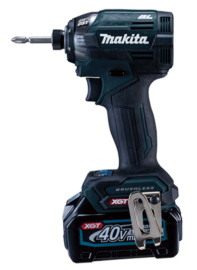 【マキタ】申し受ける式インパクトドライバTD002GRDXB（黒）（バッテリBL4025×2本・申し受ける器DC40RA・入れもの付）40Vmax