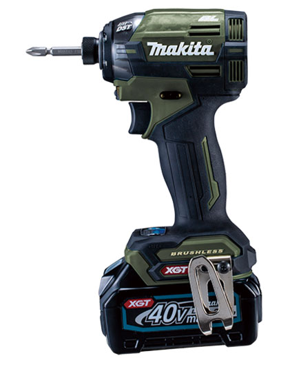 【マキタ】申し受ける式インパクトドライバTD002GRDXO（オリーブ）（バッテリBL4025×2本・申し受ける器DC40RA・容れもの付）40Vmax