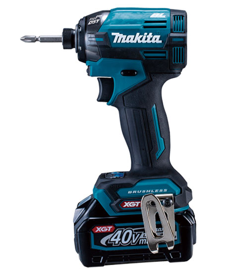 【マキタ】申し受ける式インパクトドライバTD002GRDX（青）（バッテリBL4025×2本・申し受ける器DC40RA・入れもの付）40Vmax