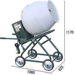 楽天市場】【タケムラテック】コンクリートミキサー（ロケットミキサー） B-2.5型（混合容量70リットル）  ※販売価格は目安価格です。都度見積もり致します。 : 工具のプロショップ「ふどう」