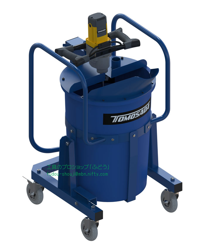 【友定建機】\u003cBR\u003eセルフレべ輪っか材専用ミキサー TK-100 SLはやりっ子（SLミキサー）