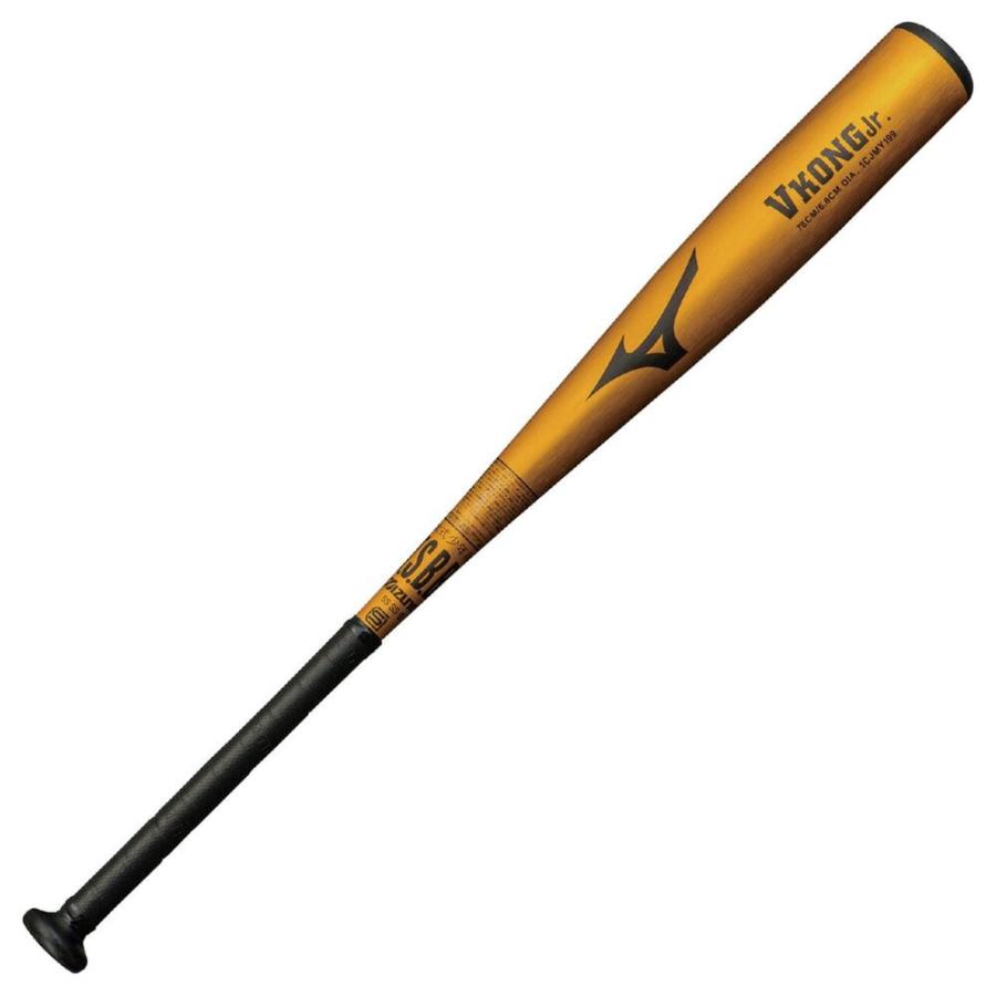 【ＭＩＺＵＮＯ】ミズノ 少年軟式用バット VコングJr．金属製／78cm／平均540g ゴールド 1CJMY19978 50｜不動スポーツ