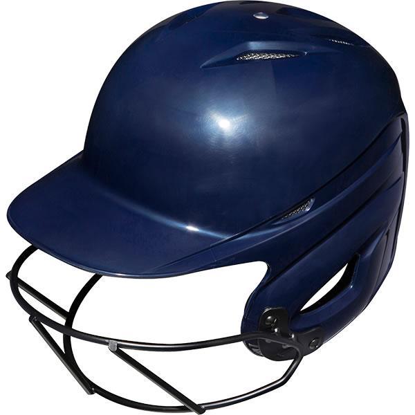 【ＭＩＺＵＮＯ】ミズノ ソフトボール用ワイヤー型ガード付きヘルメット(両耳付打者用) 受注生産 1DJHS99014