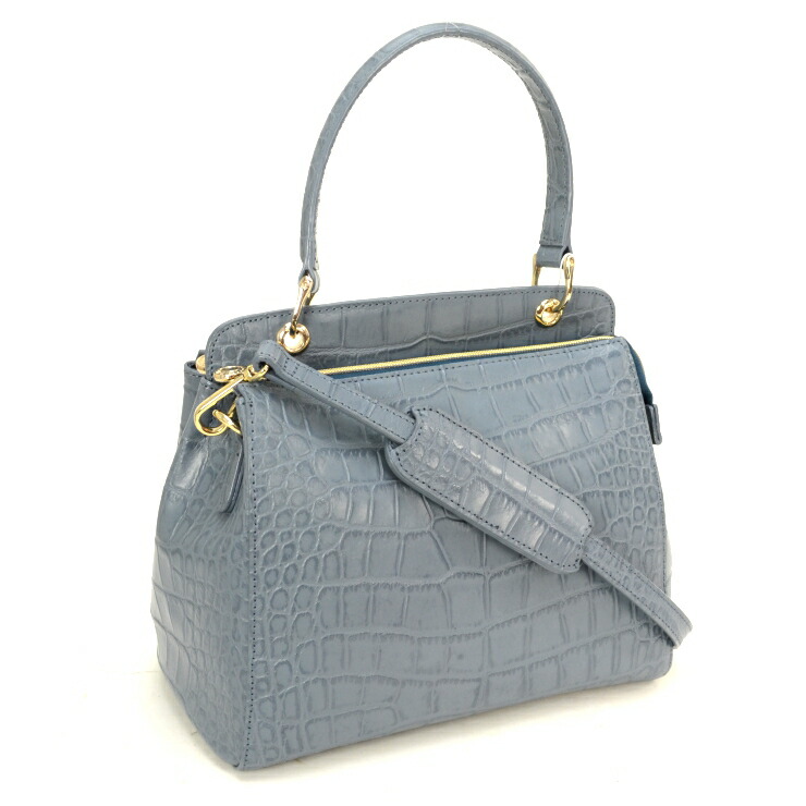 楽天市場 中古 キャットインザクローゼット 2wayハンドバッグ 型押し ライトブルー Cat In The Closet 送料無料 美品 ブランドリサイクルストアスマイル