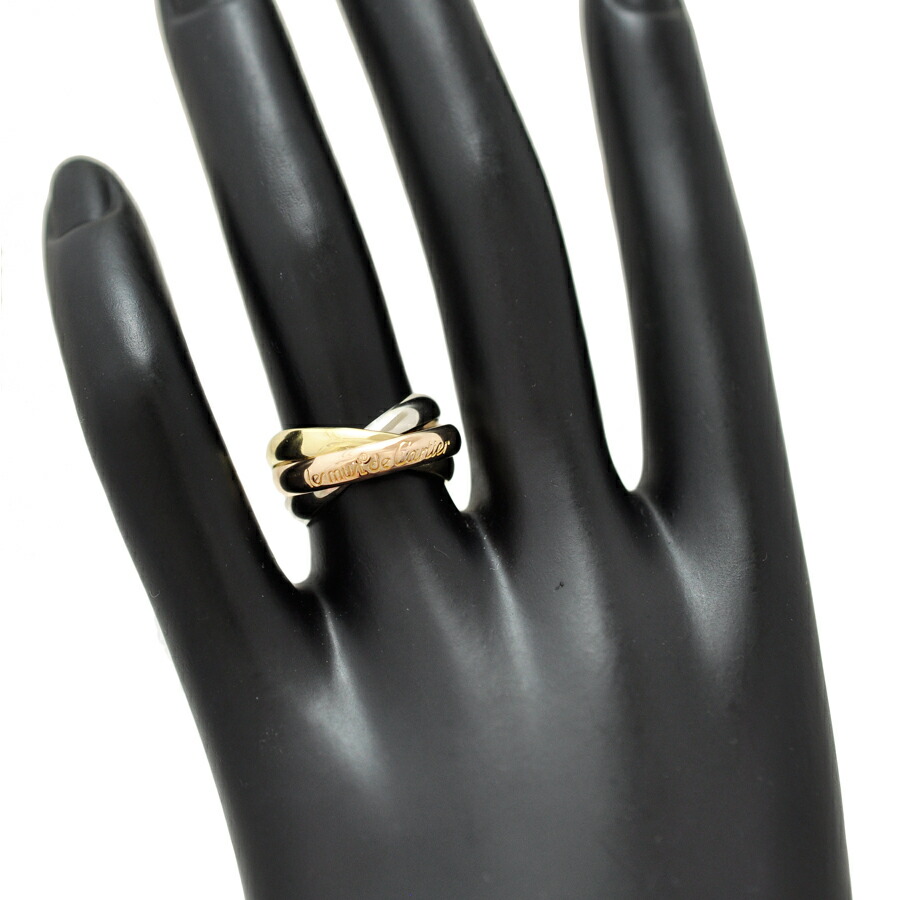 キャッシュレス5 還元 Cartier K18ホワイトゴールド 中古 レディース トリニティリング K18イエローゴールド 52 レディース ジュエリー 中古 52 カルティエ K18ピンクゴールド Cartier 送料無料 ブランドリサイクルストアスマイル 送料無料 ブランド