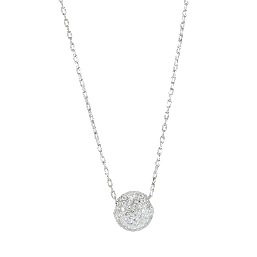 【中古】ペンダント K18WG ホワイトゴールド ダイヤモンド 0.35ct レディース ジュエリー [未使用品][送料無料]
