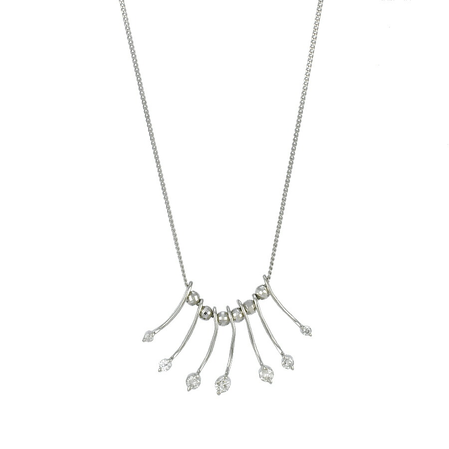 【中古】ペンダント Pt900 850 プラチナ ダイヤモンド 0.50ct レディース ジュエリー [美品][送料無料]
