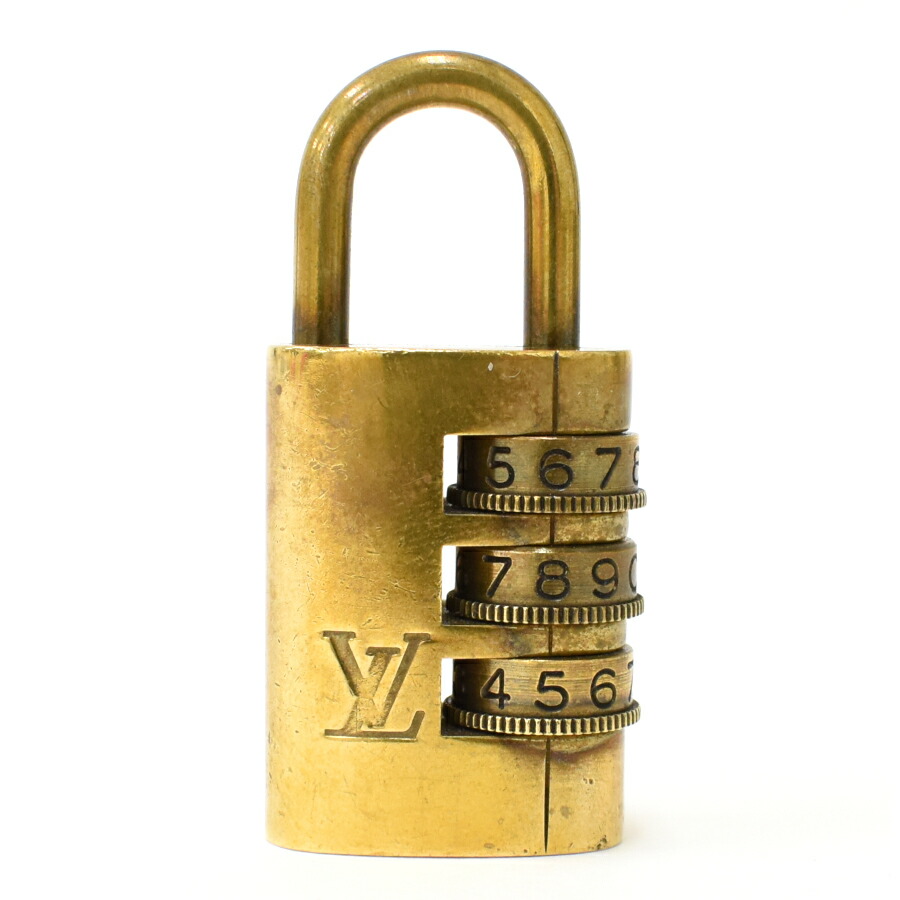 ルイヴィトン パドロック ダイヤル式 Vuitton Padlock ゴールド 送料無料 南京錠 Louis