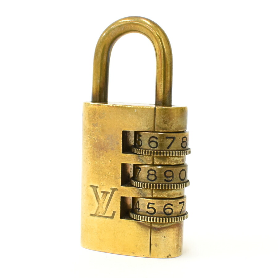 ルイヴィトン パドロック ダイヤル式 ゴールド Louis 送料無料 Vuitton Padlock 南京錠