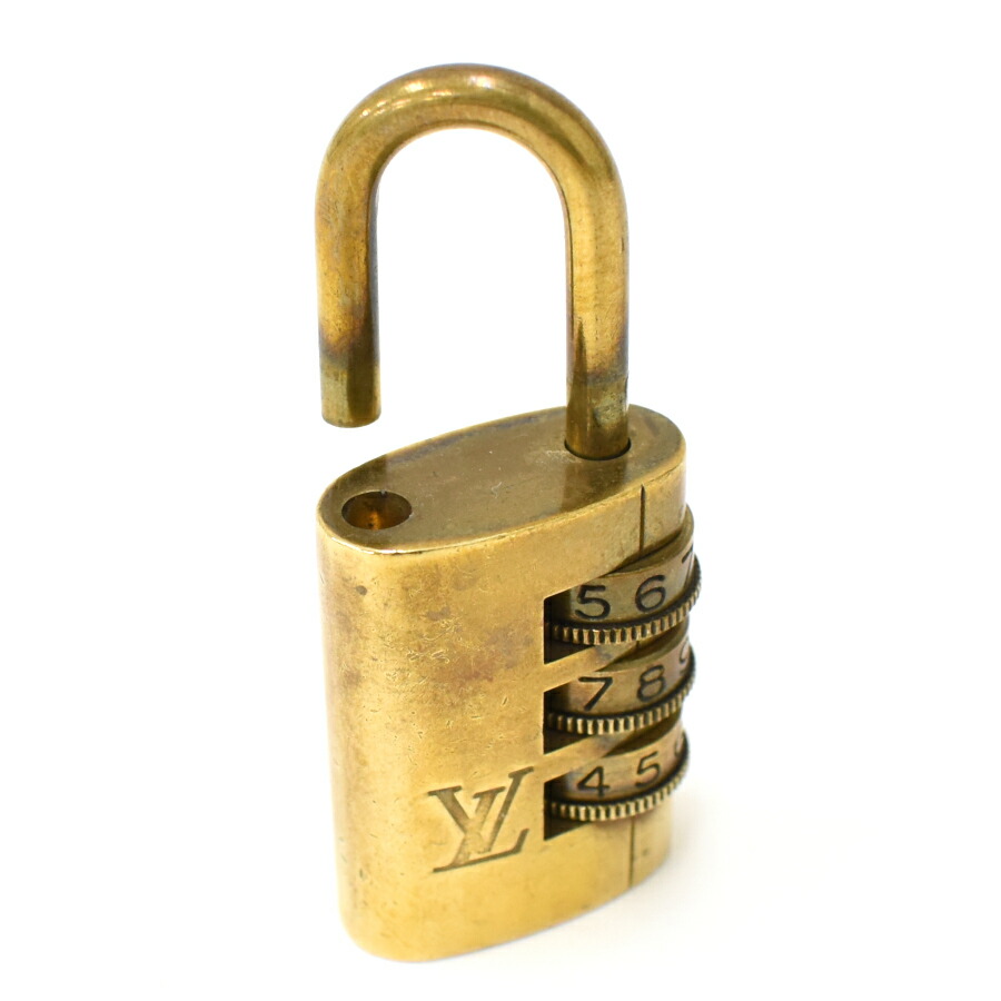 ルイヴィトン パドロック ダイヤル式 ゴールド Louis 送料無料 Vuitton Padlock 南京錠