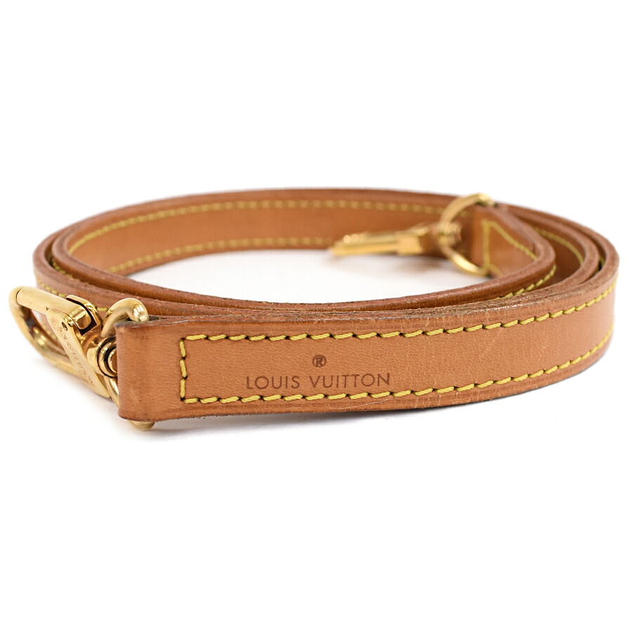 【中古】ルイヴィトン ショルダーストラップ バッグ用アクセサリー ヌメ革 レザー ベージュ ゴールド金具 LOUIS VUITTON [送料無料]｜ブランドリサイクルストアスマイル 21,456円