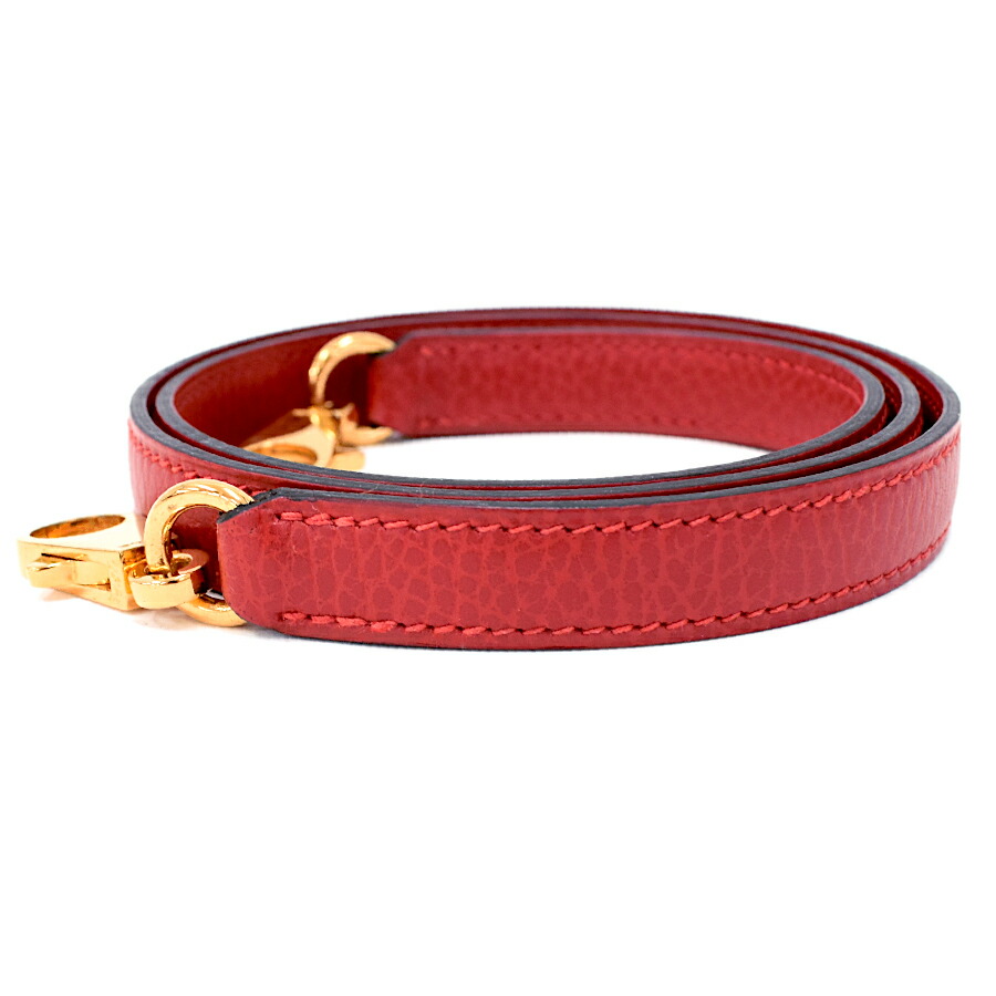 HERMES レザーショルダー ストラップ ゴールド金具最終値下げ エルメス HERMES ショルダーストラップ ゴールド×ゴールド金具