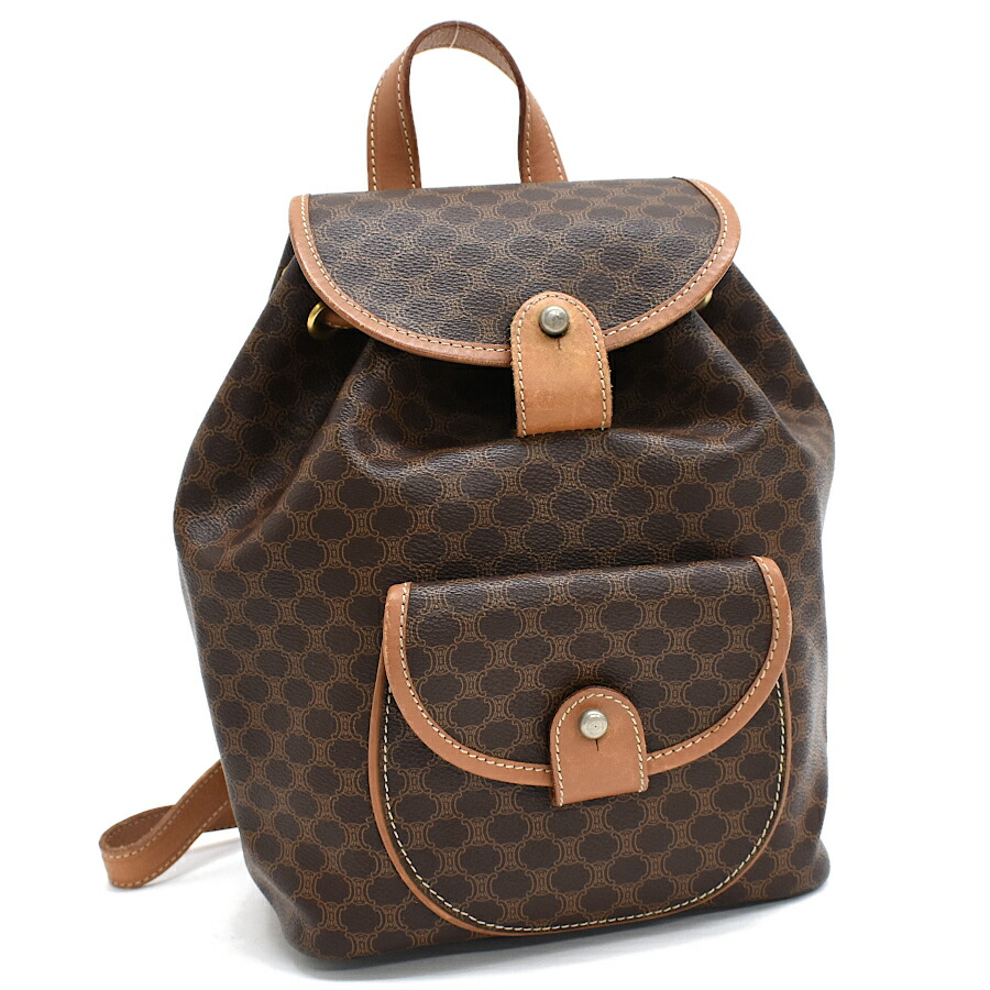 楽天市場】【バッグ】CELINE セリーヌ マカダム柄 バックパック