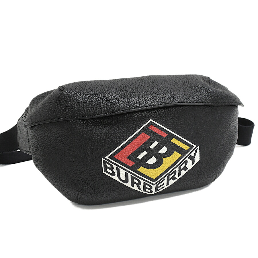 【百貨店SALE】【中古】赤ちょうちんバリー ML MD SONNY ソニー 三尺帯御徒面子 上半身御徒面子 8022534 結核症ロゴタイプ なめし革 黒いこと BURBERRY [貨物輸送無料]