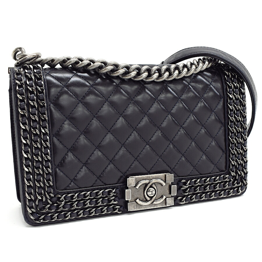 楽天市場】【中古】シャネル ボーイシャネル 25 チェーンショルダー