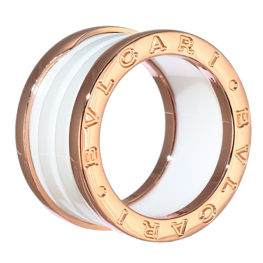 正規品！美品！BVLGARI ビーゼロワン　K18WG 楽天市場】ブルガリ 指輪 K18WG B.zero1 ビーゼロワンリング 5