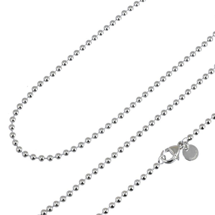 Tiffany ボールチェーン 59cm 925 ボール２mm 楽天市場】質屋 ティファニー TIFFANY & Co. ボール チェーン