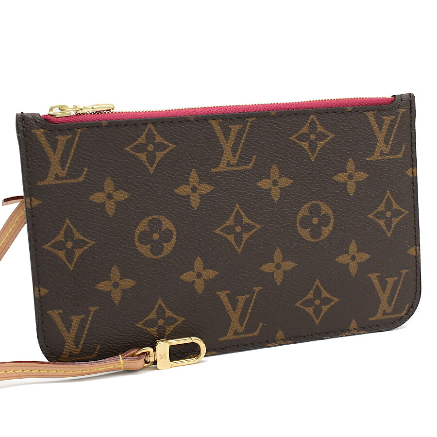 【中古】新品同様 ルイヴィトン ポーチ ネヴァーフル用 モノグラム キャンバス ブラウン Pivoine LOUIS VUITTON [美品][送料無料]｜ブランドリサイクルストアスマイル