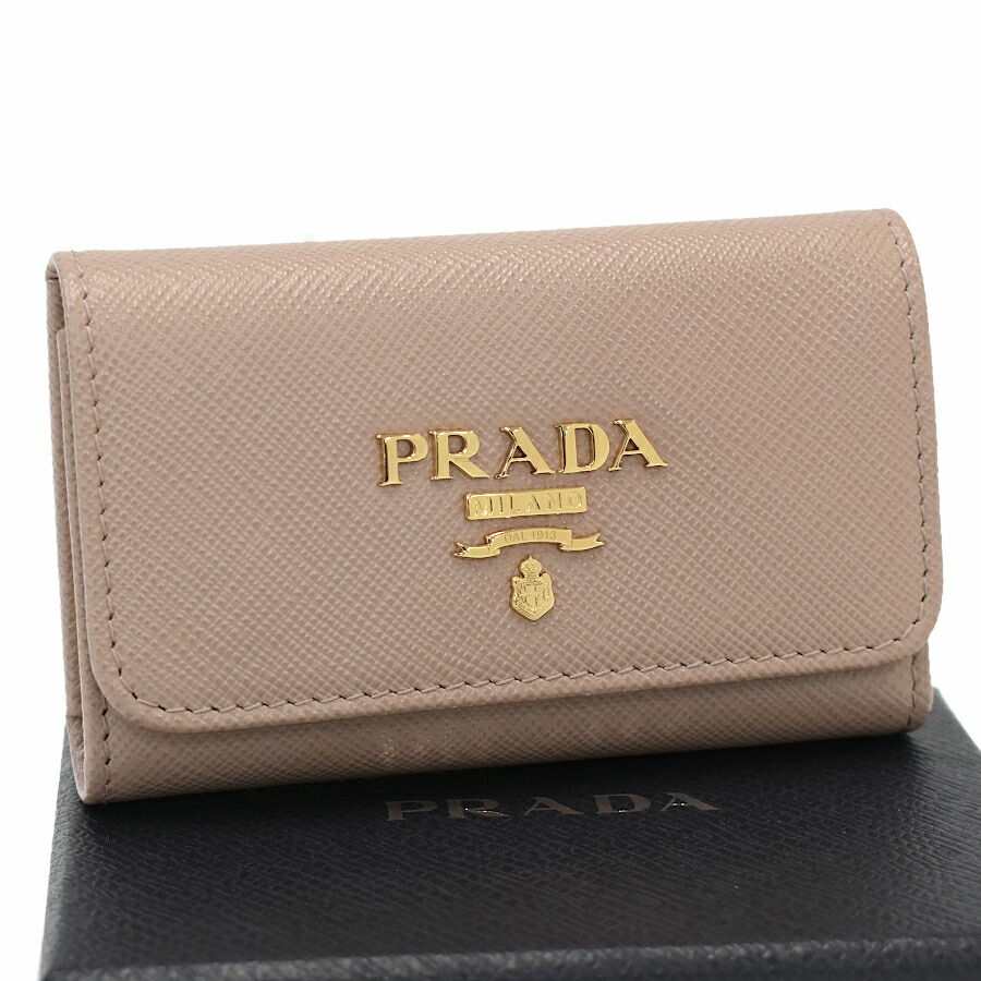 PRADAキーケース未使用品 極美品 PRADA プラダ キーケース サフィアーノ マルチカラー