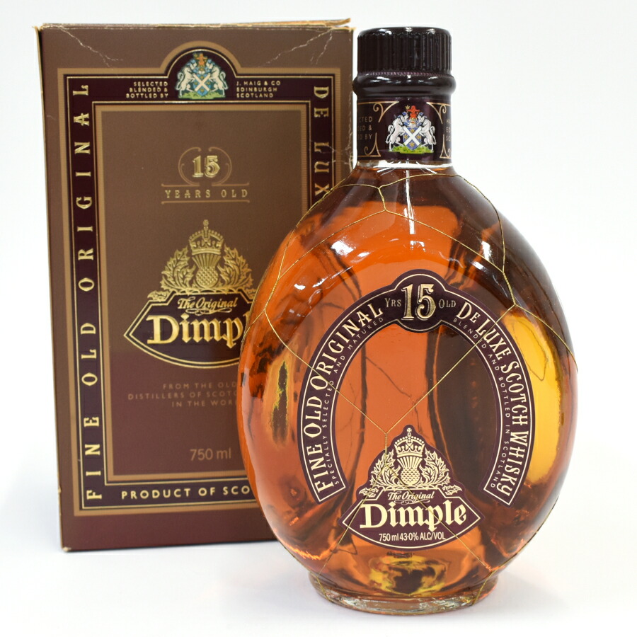 Dimple  Decanter スコッチウイスキー 未開栓 楽天市場】【未開栓】Dimple ディンプル 15年 1000ml 1Litre 43