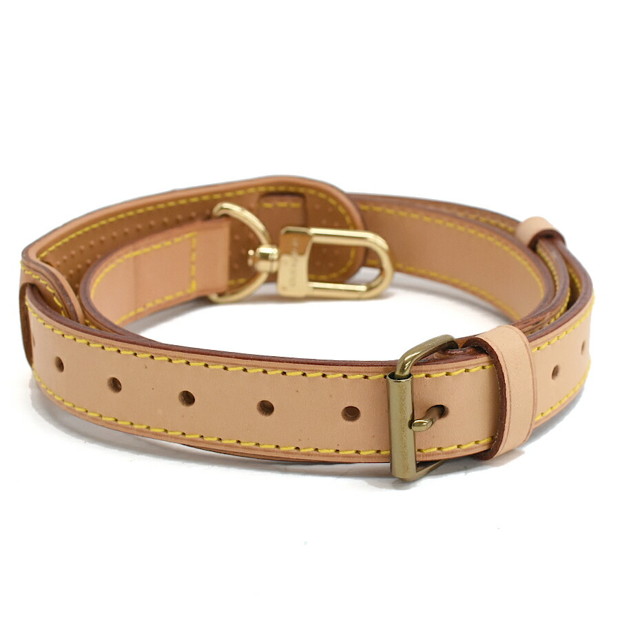 【中古】ルイヴィトン ショルダーストラップ バッグ用アクセサリー ヌメ革 レザー ベージュ LOUIS VUITTON [美品][送料無料]｜ブランドリサイクルストアスマイル