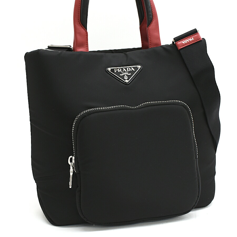 楽天市場】美品 プラダ PRADA トートバック B5888 ナイロン ブラック