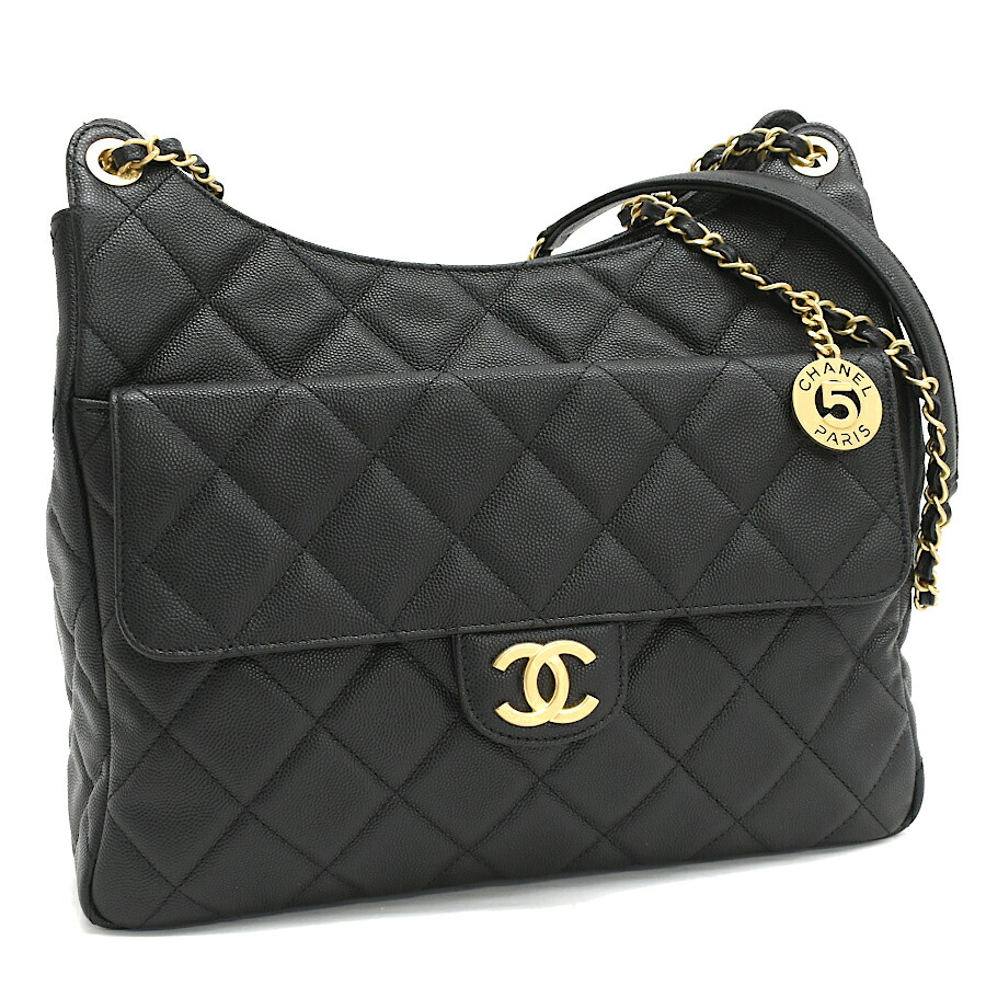 CHANEL ブラック ショルダーバッグ CHANEL Pre-Owned 1985-1990 クラシック スクエア フラップ