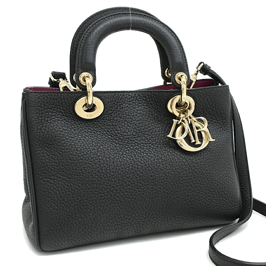 美品☆　ディオール　ディオリッシモ　2way　ハンドバッグ　青　レザー 楽天市場】【中古】ディオール ディオリッシモ 2way ハンドバッグ 青