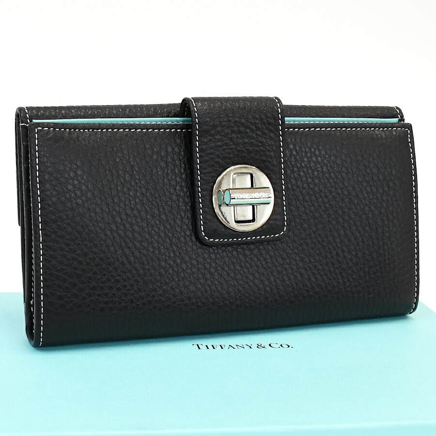 【ブラック× Tiffany ブルー】Tiffany & Co. ロング ウォレット 楽天市場】TIFFANY&Co. ティファニー 財布 長財布 ロング