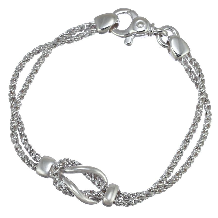 美品 TIFFANY＆Co. ダブルロープ スター ブレスレット シルバー925 TIFFANY&Co. ティファニー TIFFANY&CO ダブルロープ