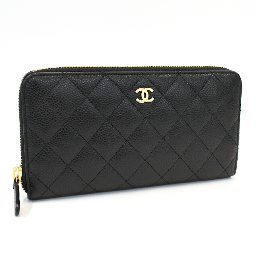 ・美品 CHANEL マトラッセ シルバー　ジッピーウォレット 鑑定済み 長財 美品 CHANEL マトラッセ ジッピーウォレット 鑑定済み ラム 長
