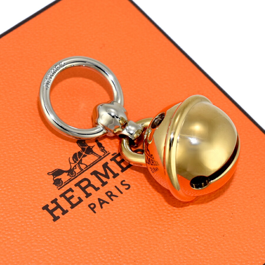 【美品】エルメス スカーフリング ツイリーリング ベル 鈴 ローズゴールド HERMES ツイリー リング 鈴 ベル ローズゴールド 新品未使用