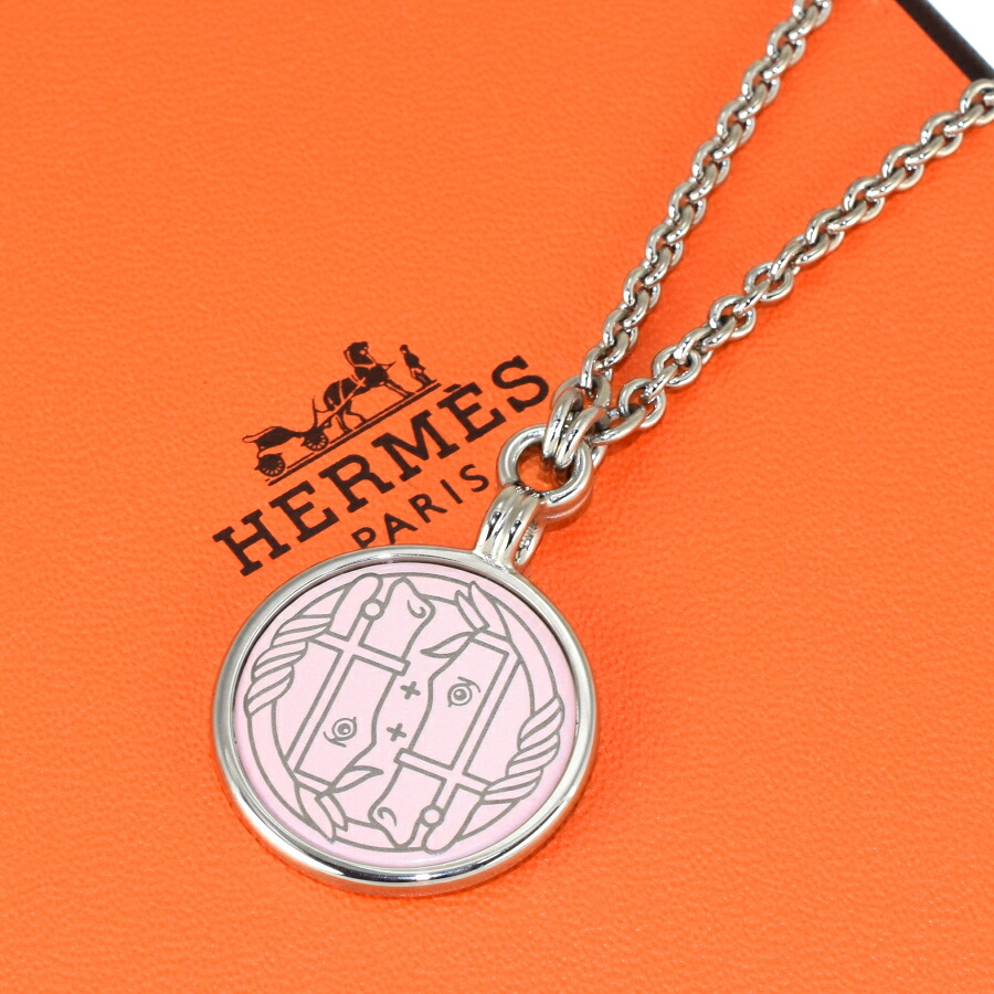 【華やかな煌めき♪】HERMES ネックレス《メダイユカドリージュ 楽天市場】HERMES エルメス メダイユ カドリージュGM ネックレス
